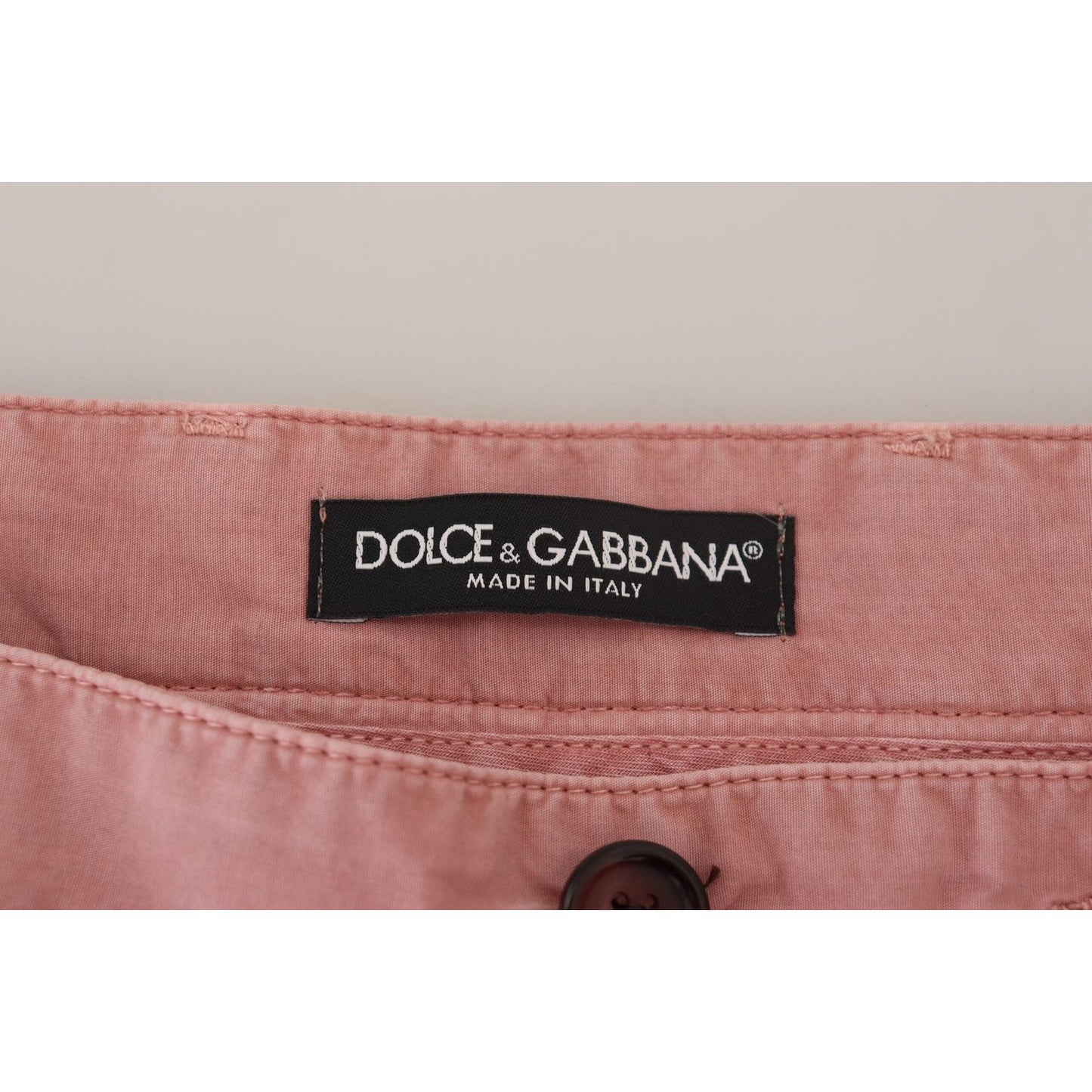 Dolce & Gabbana Pink Chinos Cotton Casual Mens Shorts PAN74542-44