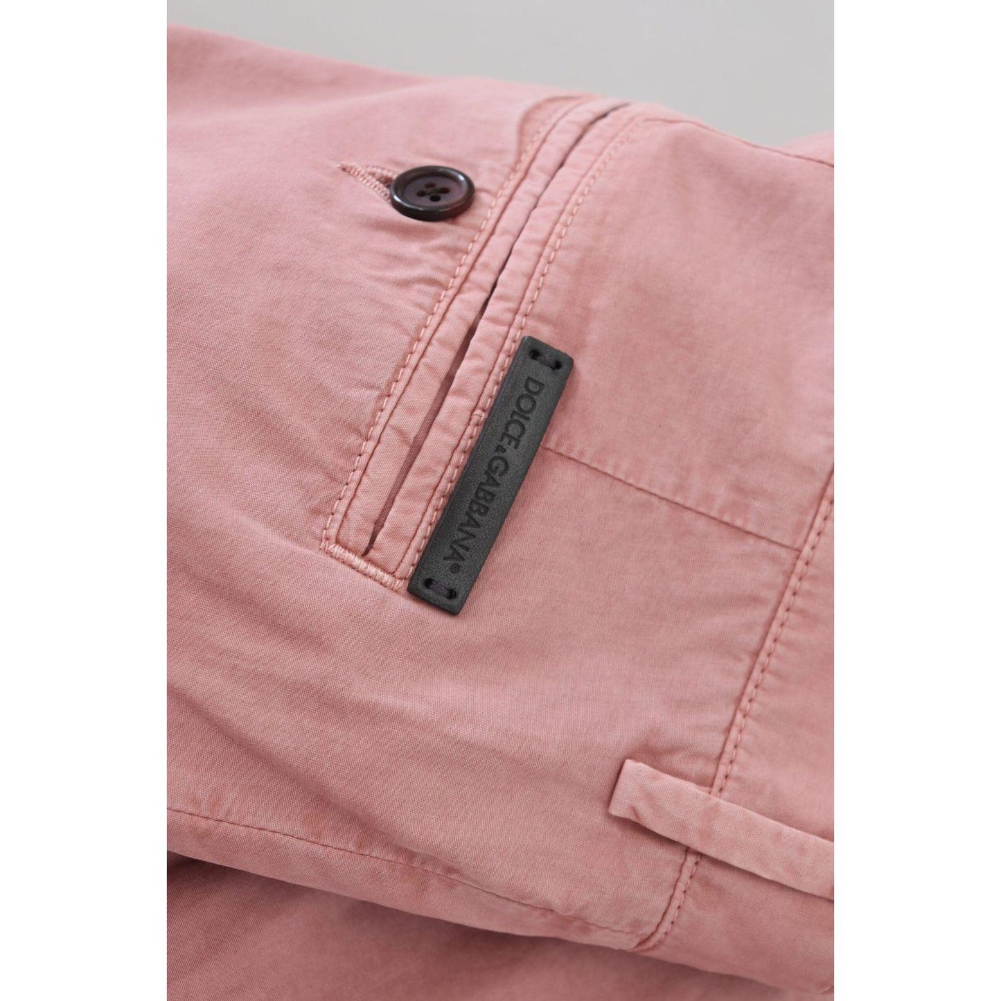 Dolce & Gabbana Pink Chinos Cotton Casual Mens Shorts PAN74542-44