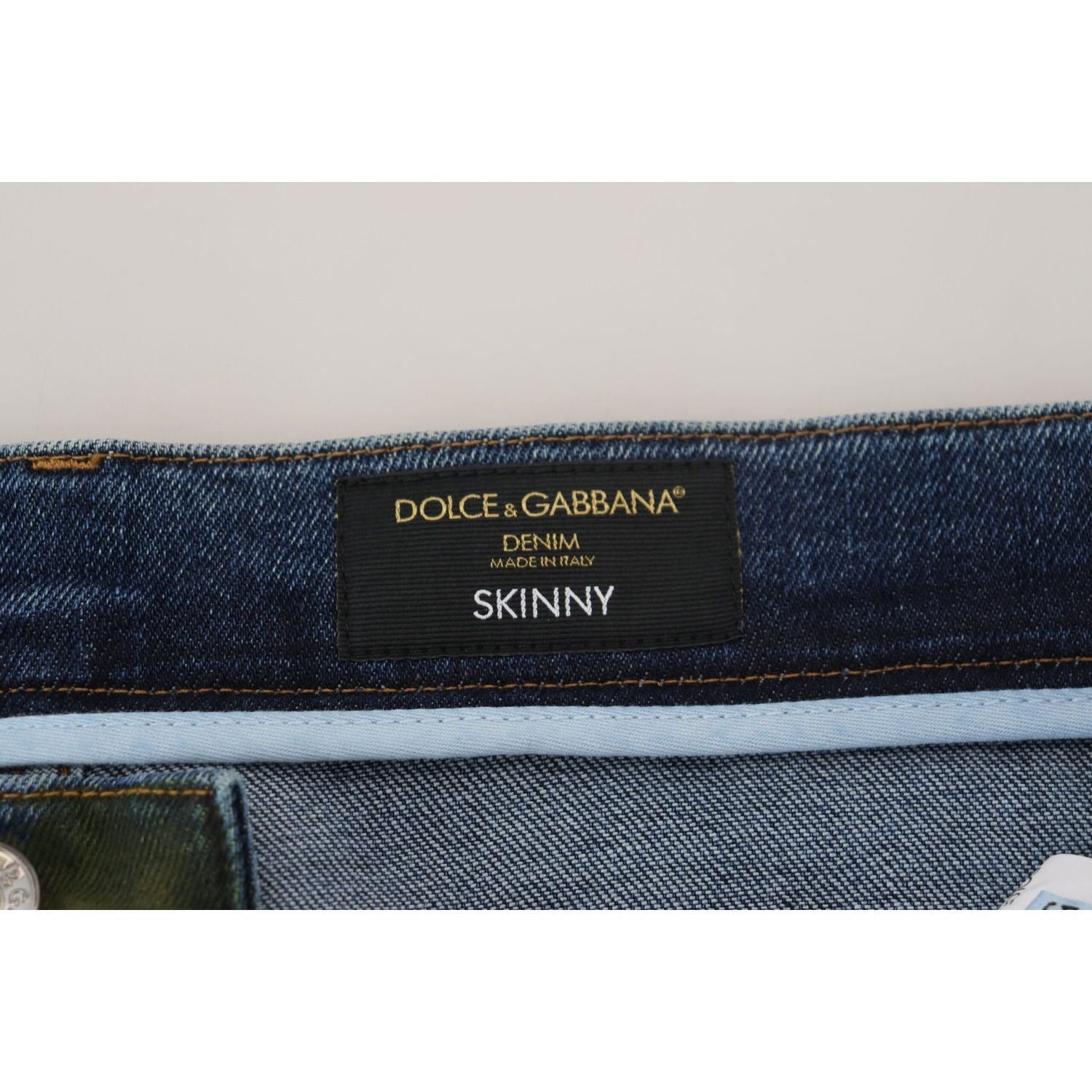 时尚修身绿色洗水牛仔裤