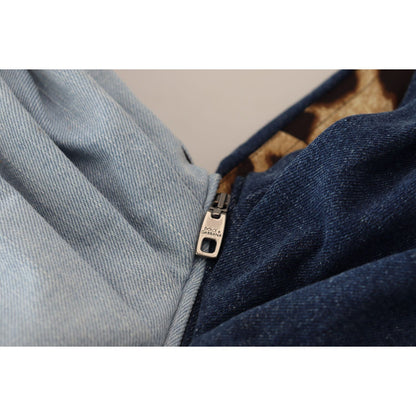 Dolce & Gabbana Two Tone Blue Patchwork Denim Mini Dress