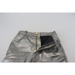 Dolce & Gabbana Metallic Silver High Waist Skinny Pants PAN74199- 40