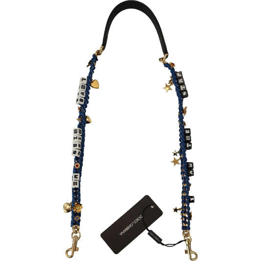 Dolce & Gabbana Multicolor Embellished Bag Shoulder Strap SMY101113