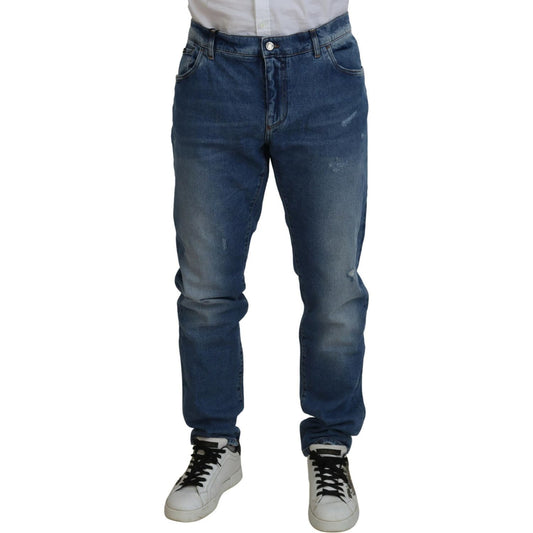Dolce & Gabbana Exquisite Italian Skinny Denim Jeans Dolce & Gabbana Dark Slate Gray