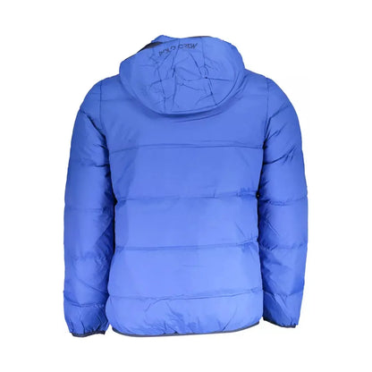 La Martina Elite Blue Jacket with Detachable Hood
