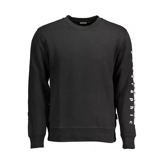 Napapijri Elevate Your Style with a Sleek Black Sweatshirt Napapijri Dark Slate Gray