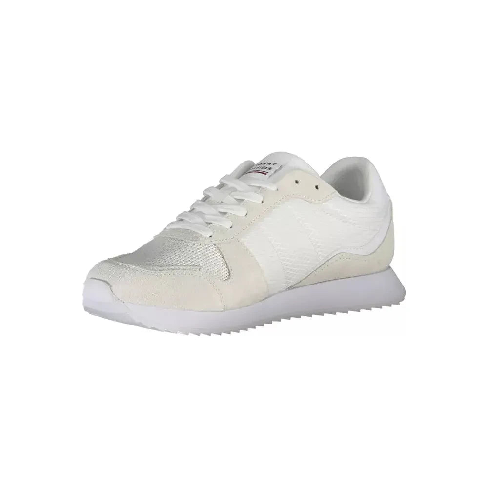 Tommy Hilfiger Eco-Conscious White Sneakers With Logo Accent