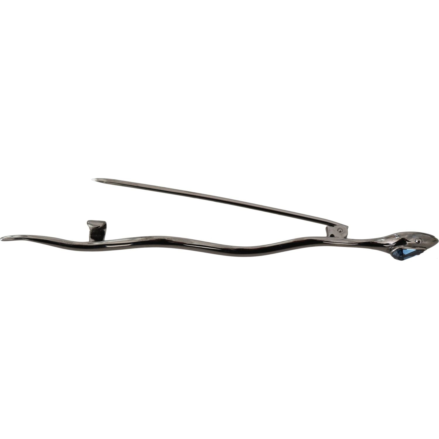 优雅水晶装饰银胸针