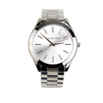 Michael Kors (MK3178) Slim Runway Mono Silver-Toned Stainless Steel Silver Dial Watch MK3178