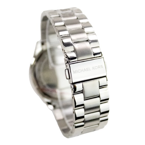 Michael Kors (MK3178) Slim Runway Mono Silver-Toned Stainless Steel Silver Dial Watch MK3178