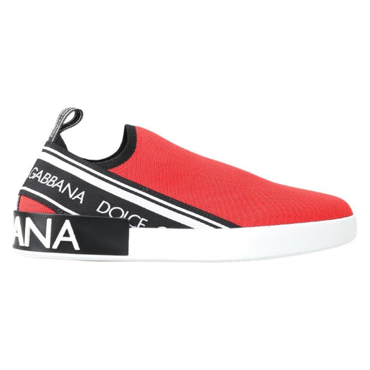 Dolce & Gabbana Elegant Tri-Tone Loafers for Men Dolce & Gabbana Tomato