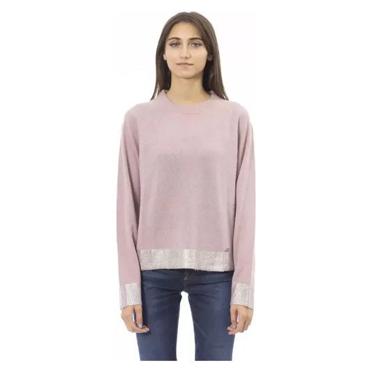 Baldinini Trend Multicolor Wool Women Sweater Baldinini Trend Gray