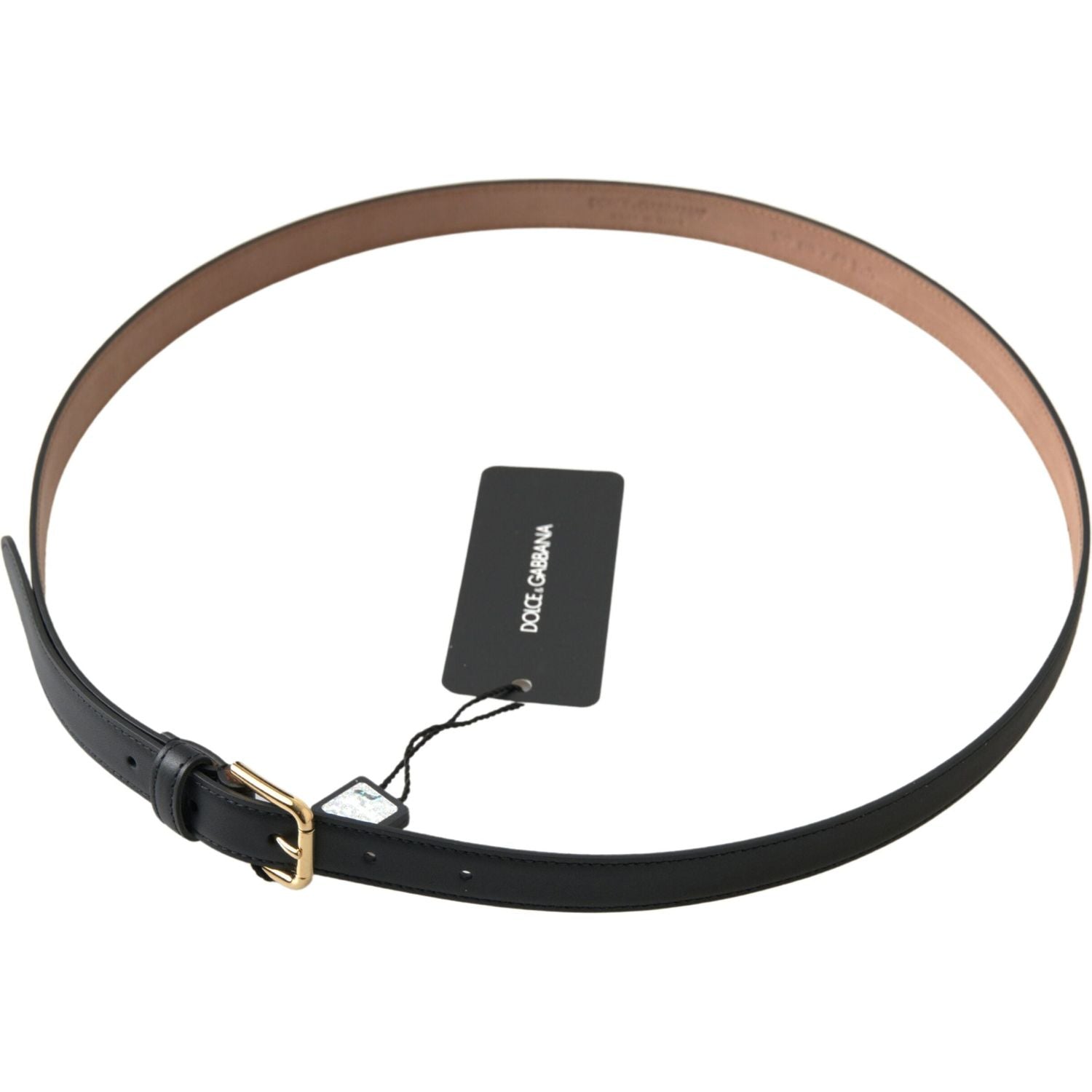 优雅的意大利皮带配金属扣