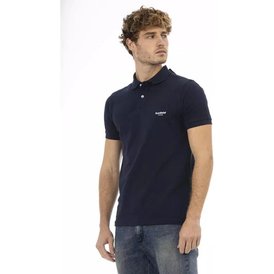 Baldinini Trend Blue Cotton Men Polo Shirt