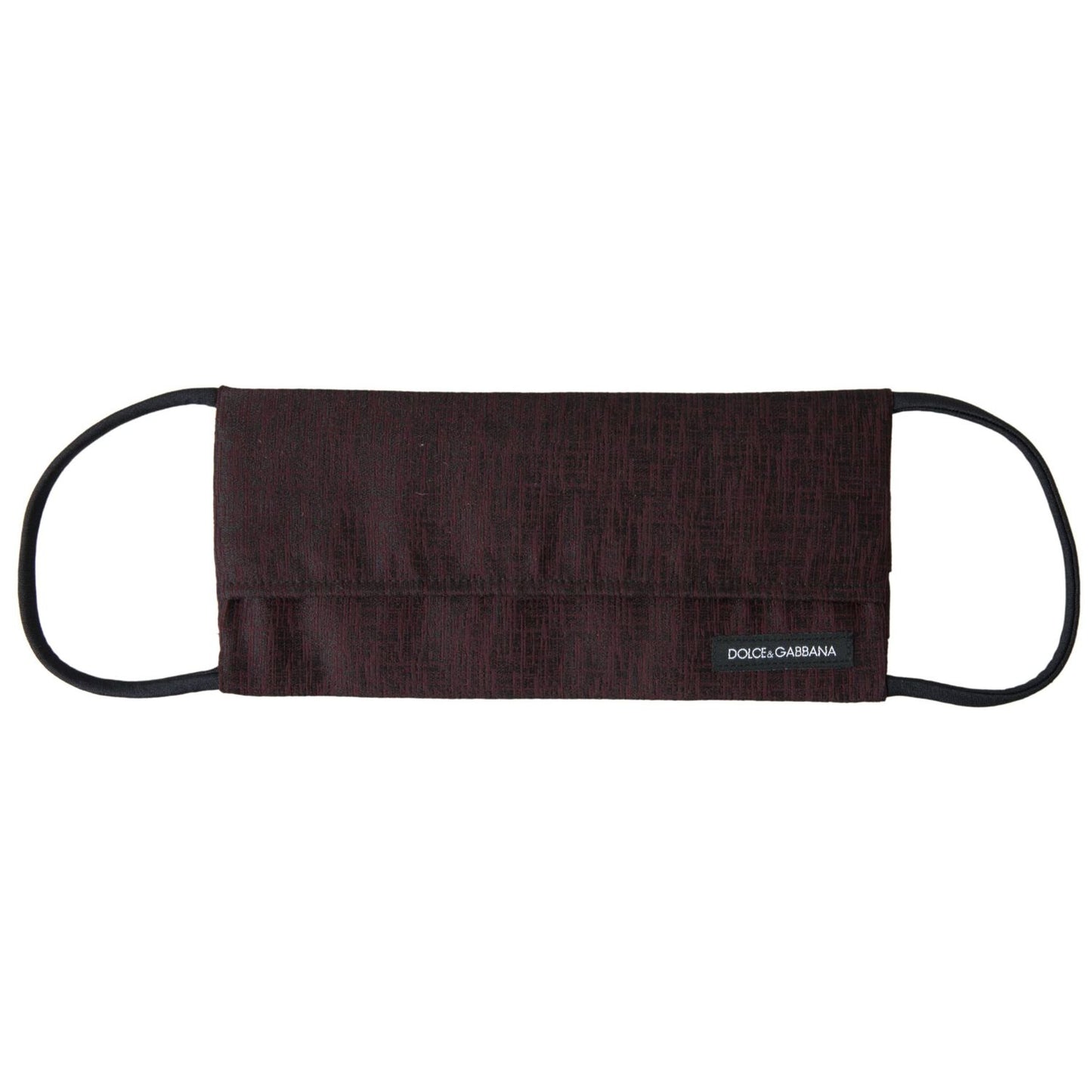 قناع الوجه الأنيق باللون العنابي من دولتشي آند غابانا مع تفاصيل الشعار