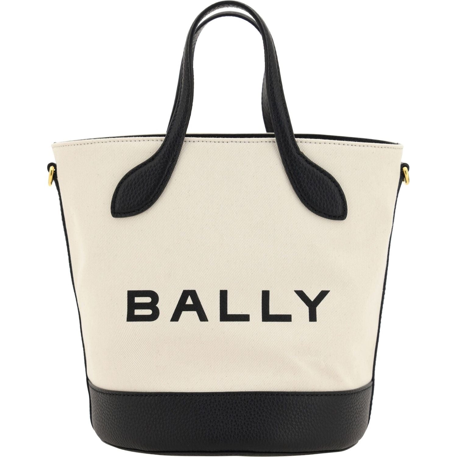 حقيبة دلو أنيقة من Bally Monogram باللونين الأسود والأبيض
