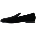 Dolce & Gabbana Black Velvet Loafers Formal Shoes MV5128-39