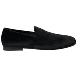 Dolce & Gabbana Black Velvet Loafers Formal Shoes MV5128-39