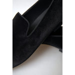 Dolce & Gabbana Black Velvet Loafers Formal Shoes MV5128-39