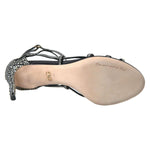 Dolce & Gabbana Rhinestone Stiletto Sandal Satin Shoes LA10279 -40.5