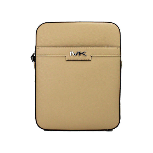 Michael Kors Cooper Medium Camel Crossgrain Leather Flight Crossbody Bag Michael Kors Dark Khaki