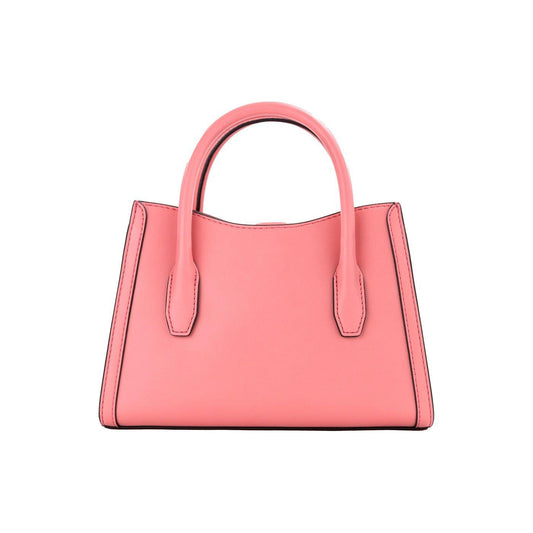 Michael Kors Gabby Small Tea Rose Faux Leather Top Zip Satchel Crossbody Bag Michael Kors Light Coral