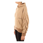 Hinnominate Chic Oversized Cotton Hoodie with Ruffled Sleeves HI-11604-M