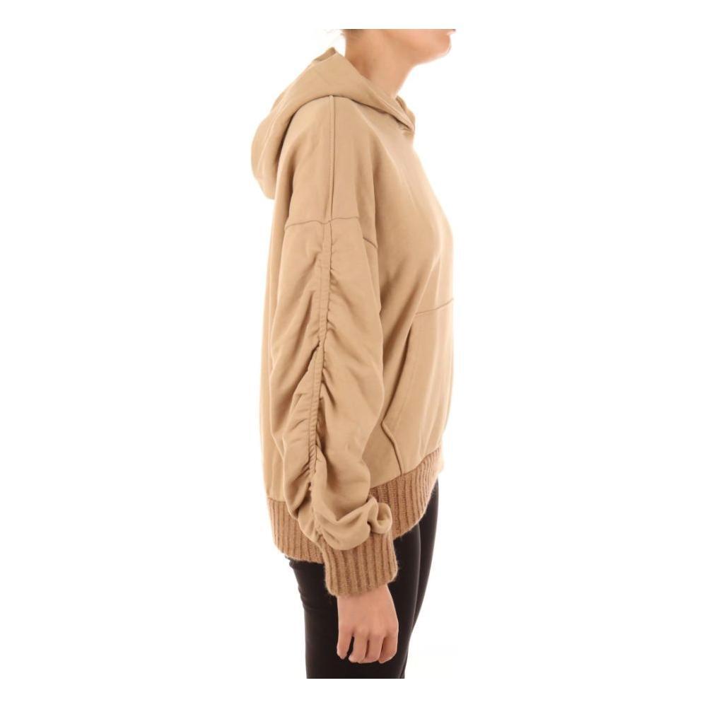 Hinnominate Chic Oversized Cotton Hoodie with Ruffled Sleeves HI-11604-M