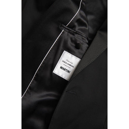 Dolce & Gabbana Black Wool Single Breasted MARTINI Blazer