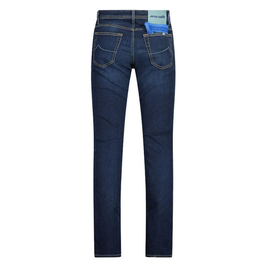 Jacob Cohen Elegant Slim Fit Dark Blue Jeans