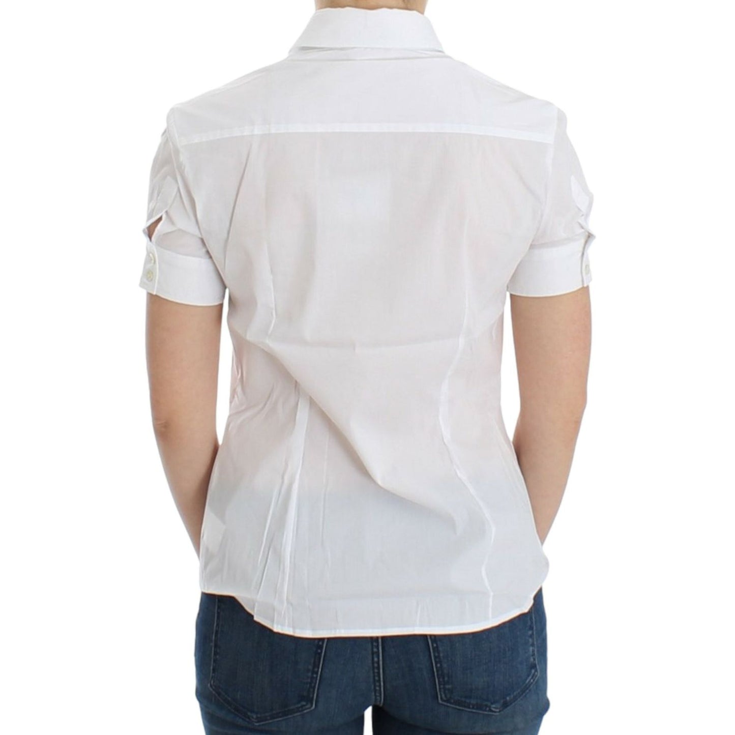 John Galliano White Cotton Shirt Top SIG12559-3