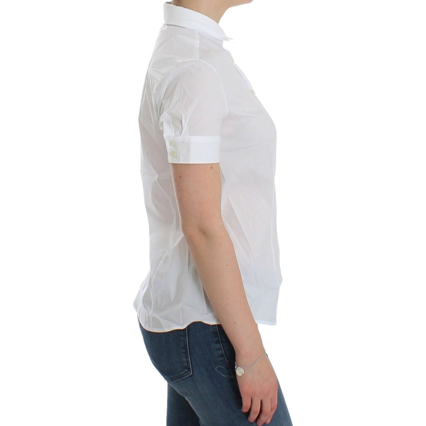 John Galliano White Cotton Shirt Top SIG12559-3