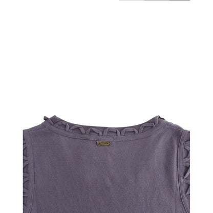 John Galliano Purple cotton jersey dress