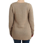 Cavalli Beige knitted wool sweater SIG12108-4