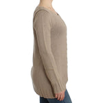 Cavalli Beige knitted wool sweater SIG12108-4