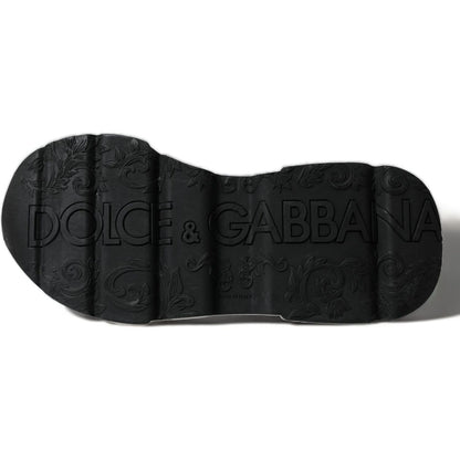 Dolce & Gabbana White Black Low Top Daymaster Sneakers Shoes