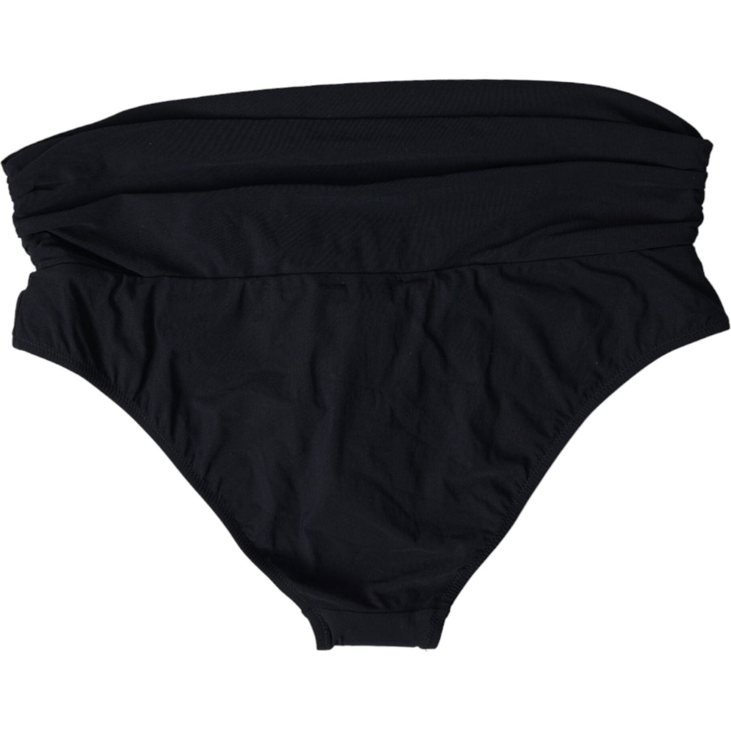 Dolce & Gabbana Black Nylon Stretch Swimwear Slip Bottom Bikini