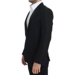 Dolce & Gabbana Black wool MARTINI slim blazer