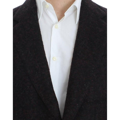 Dolce & Gabbana Bordeaux alpaga two button blazer