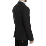 Dolce & Gabbana Elegant Slim Fit Double Breasted Blazer Dolce & Gabbana Black