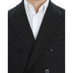 Dolce & Gabbana Elegant Slim Fit Double Breasted Blazer Dolce & Gabbana Black