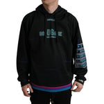 Dolce & Gabbana Black Logo Print Hooded Sweatshirt Sweater