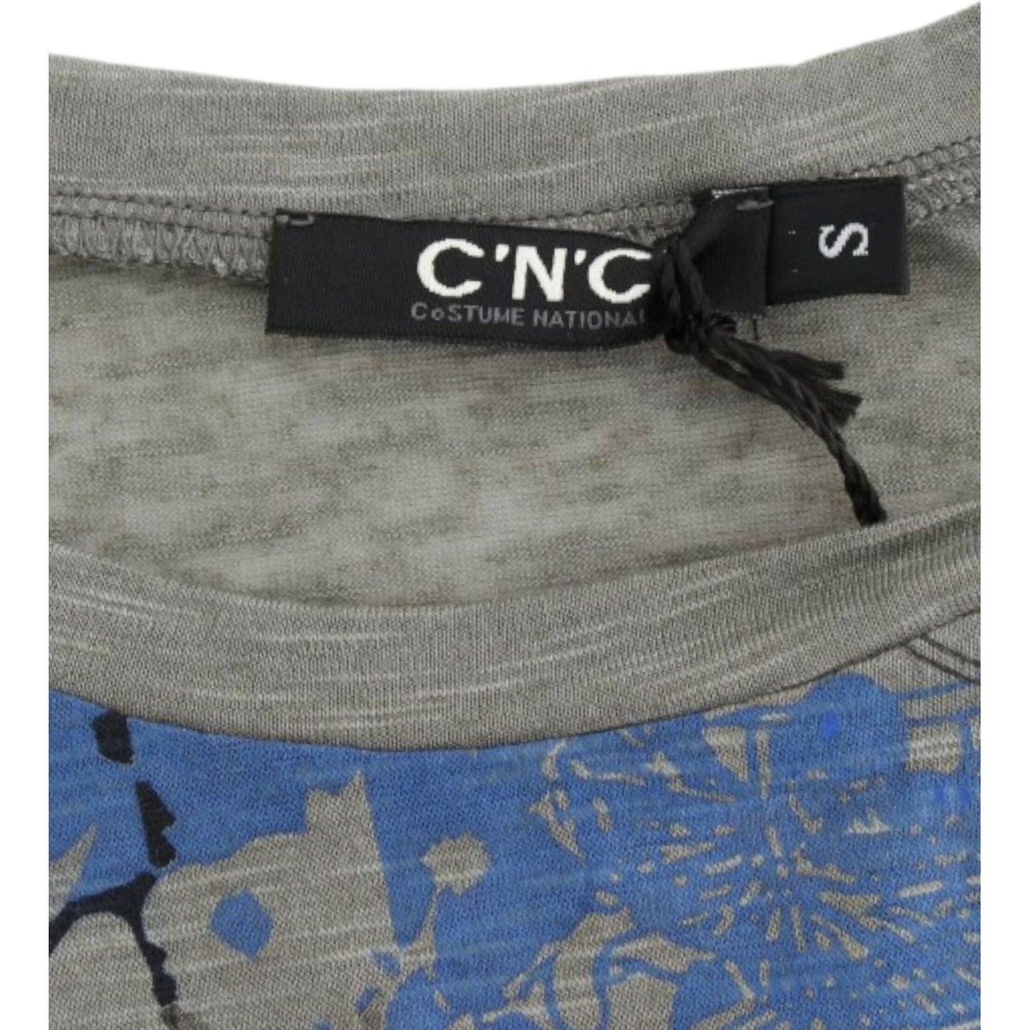 Costume National Gray print sleeveless t-shirt