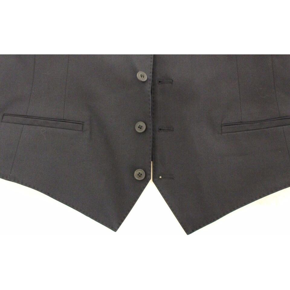 优雅蓝色棉质弹力连衣裙背心