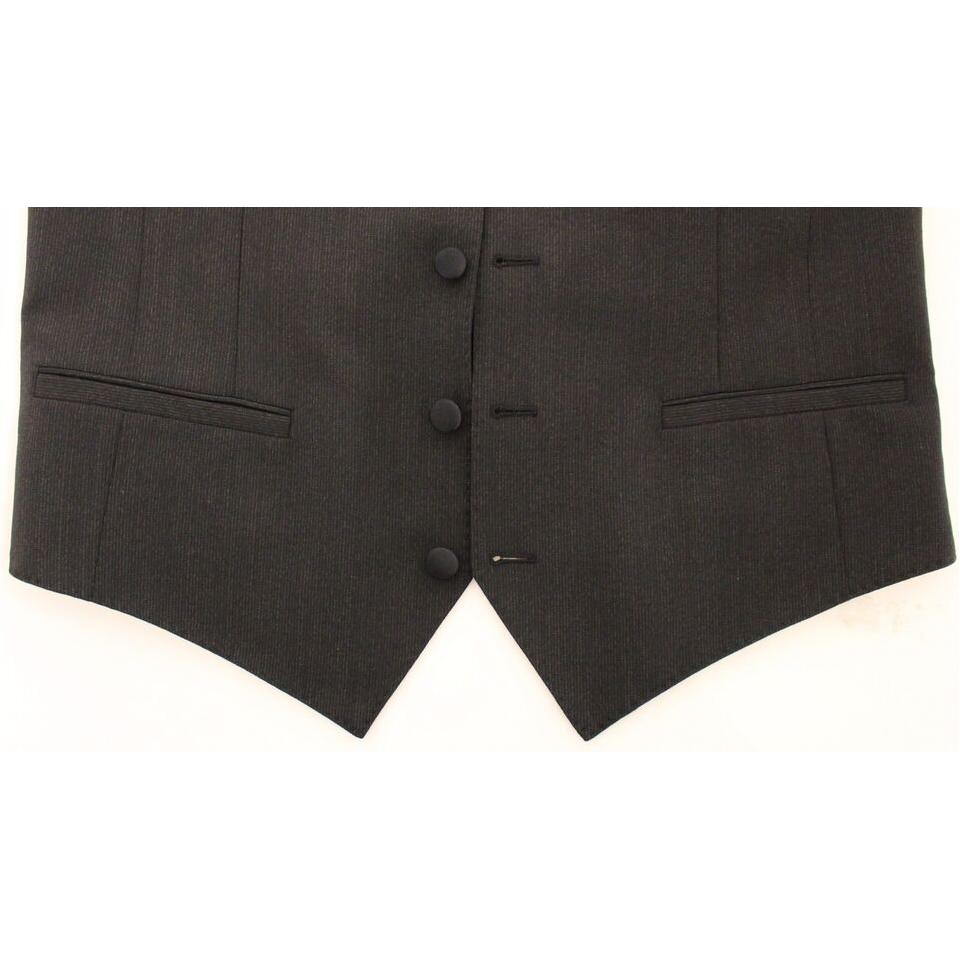 经典灰色羊毛混纺连衣裙背心