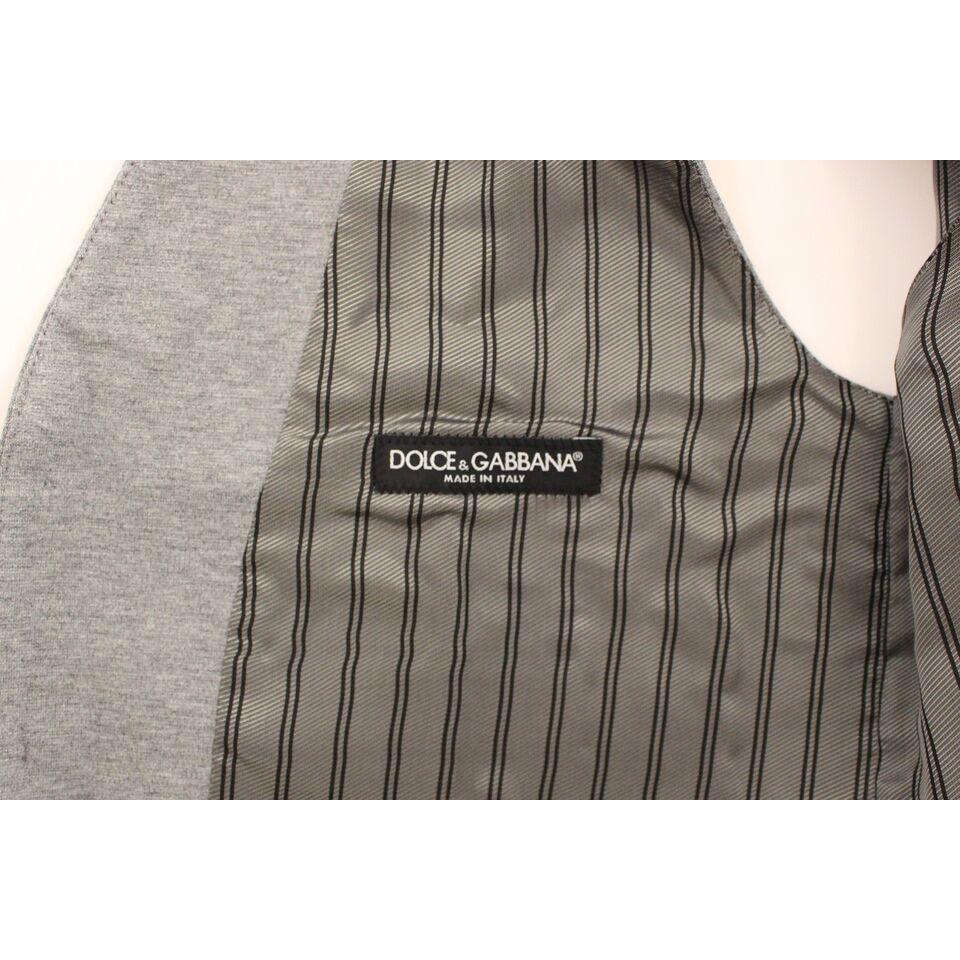 优雅灰色棉质弹力连衣裙背心