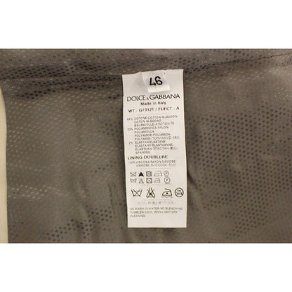 Dolce & Gabbana Beige Cotton Stretch Dress Vest Blazer