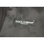 Dolce & Gabbana Black Striped Wool Single Breasted Vest GSS12010-1