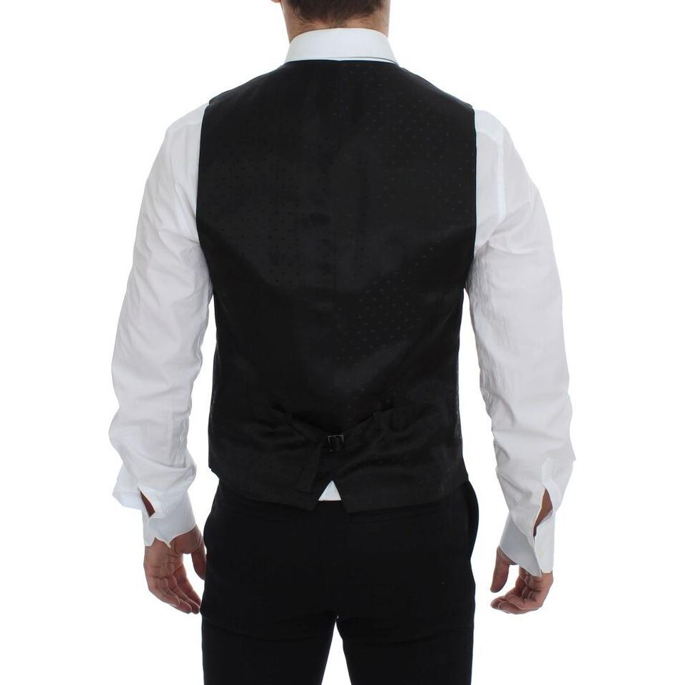 优雅灰色羊毛礼服背心