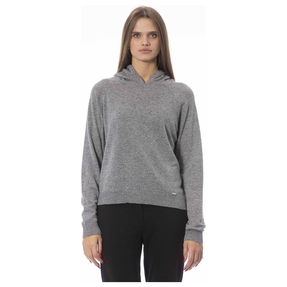 Baldinini Trend Gray Wool Women Sweater