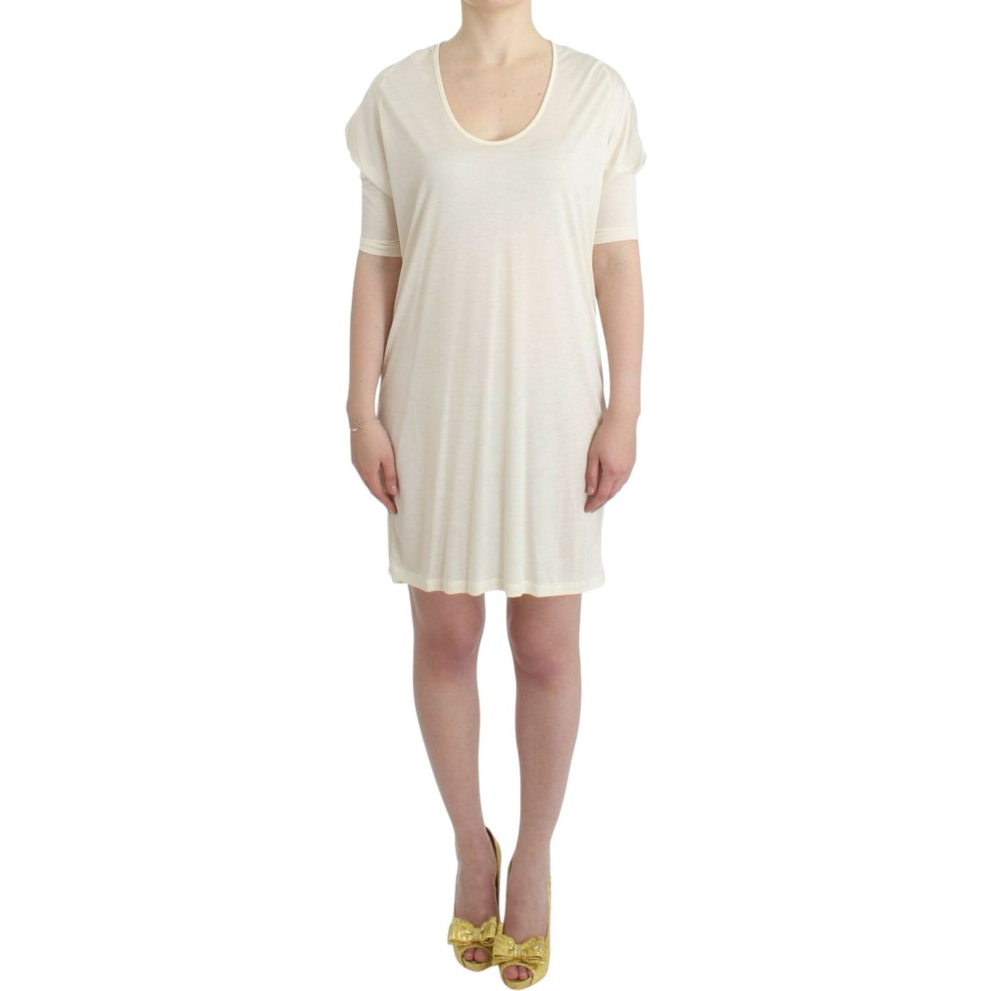 Costume National White modal tube dress